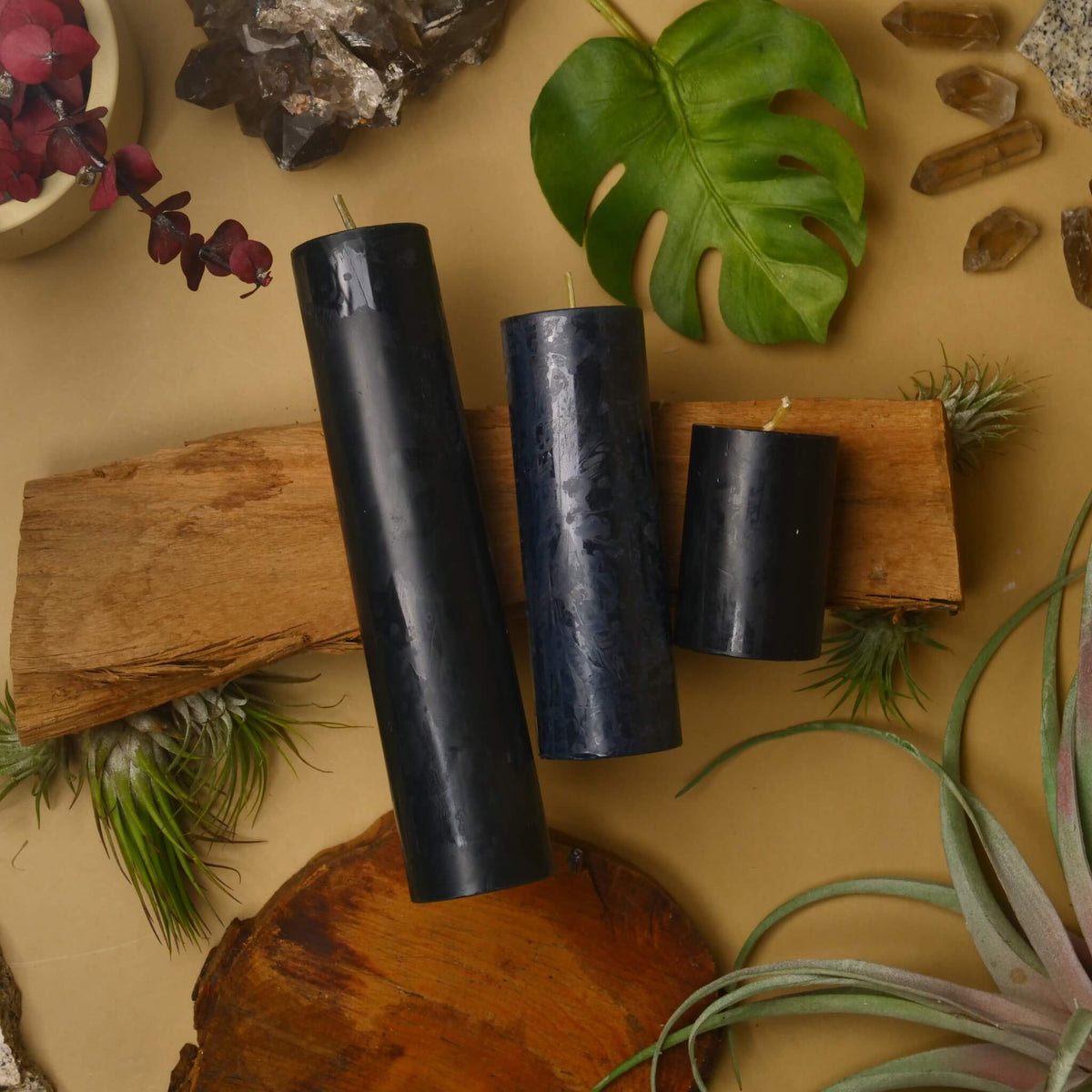 Black Unscented Candle