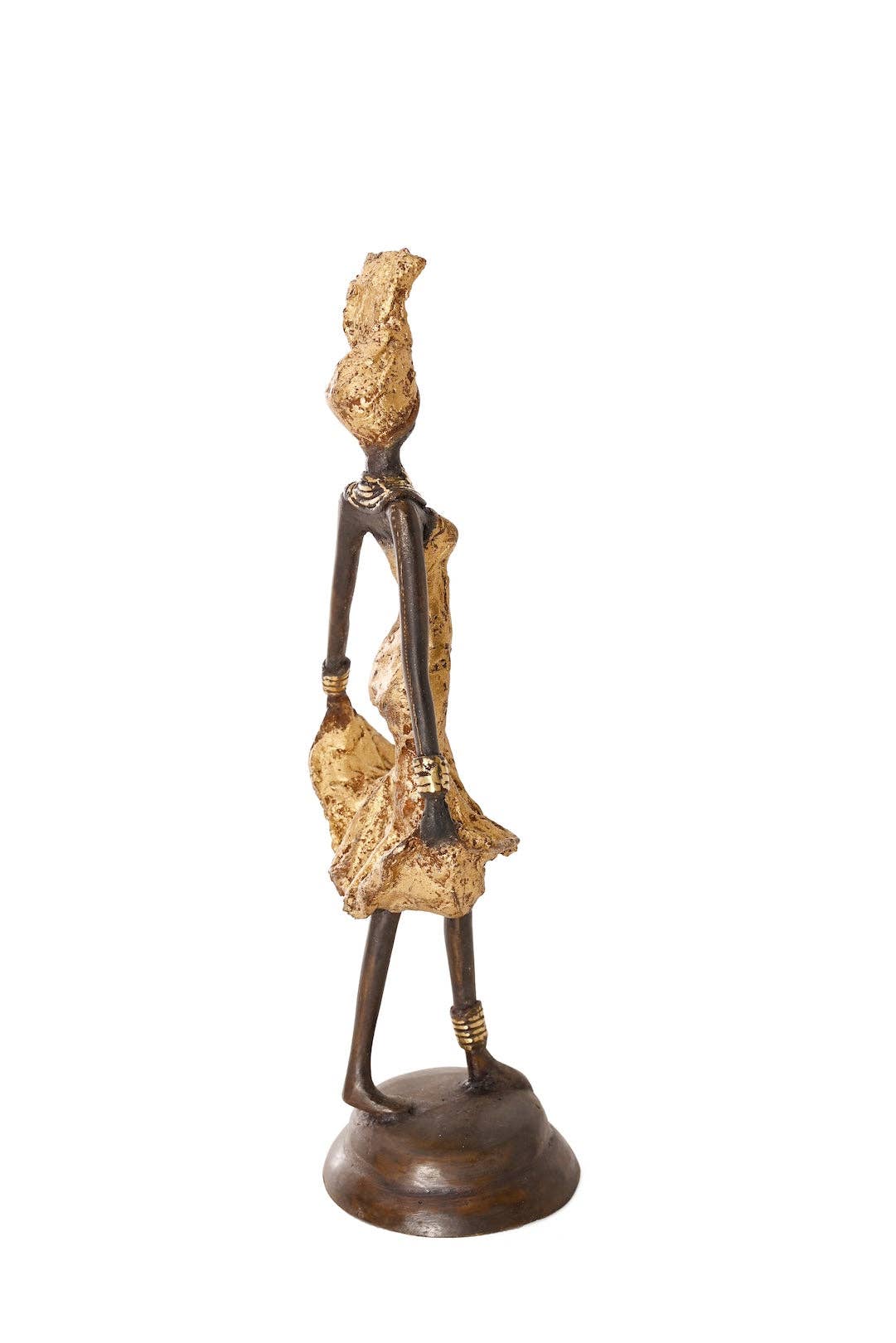 Momentum Burkina Bronze Sculpture in Gold