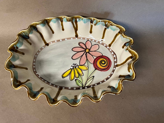 Drip Flower Pattern Serveware