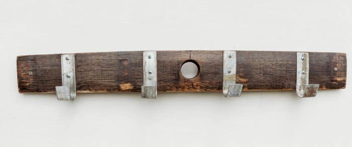 Whiskey Barrel Coatrack
