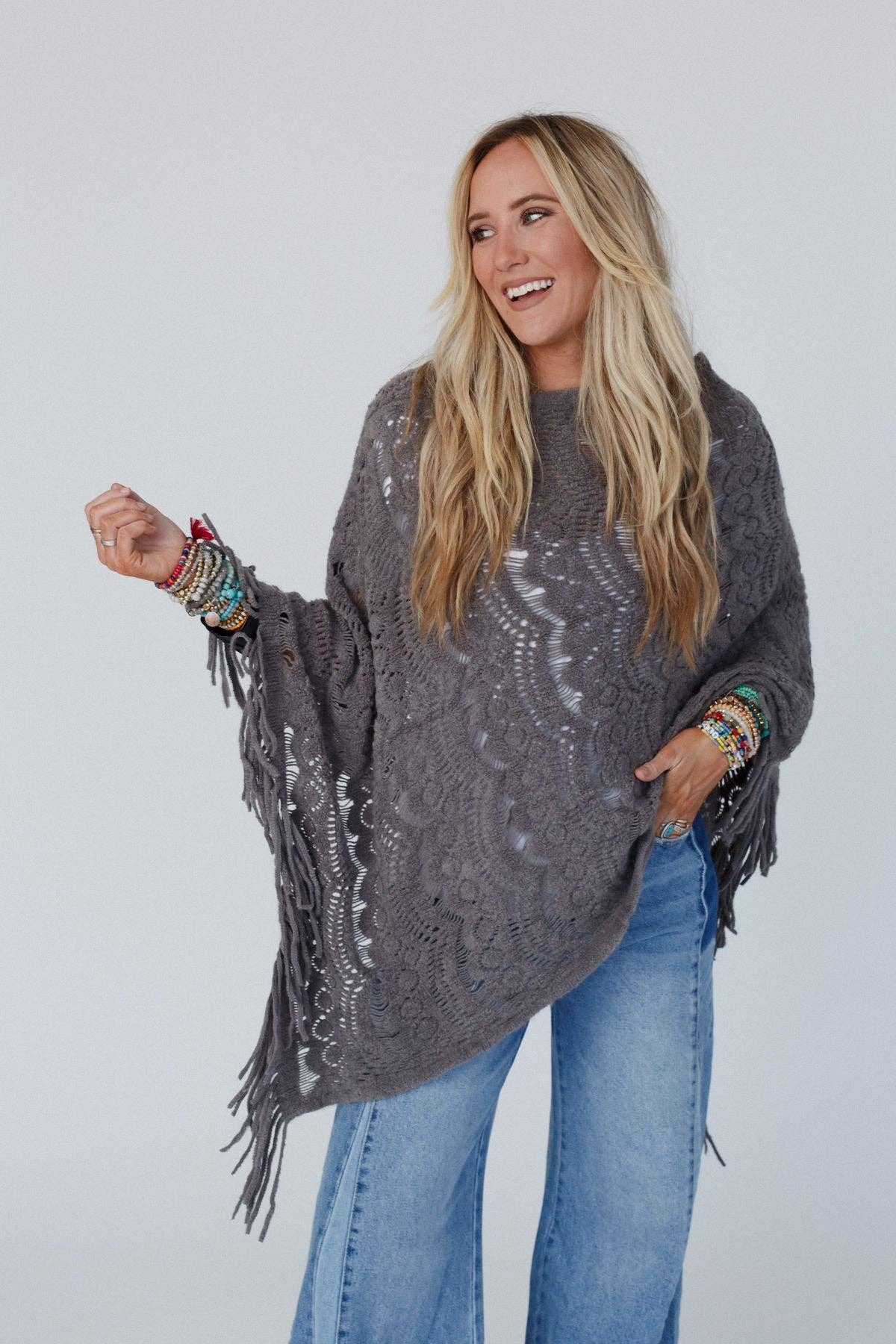Sea Beyond Lace Poncho