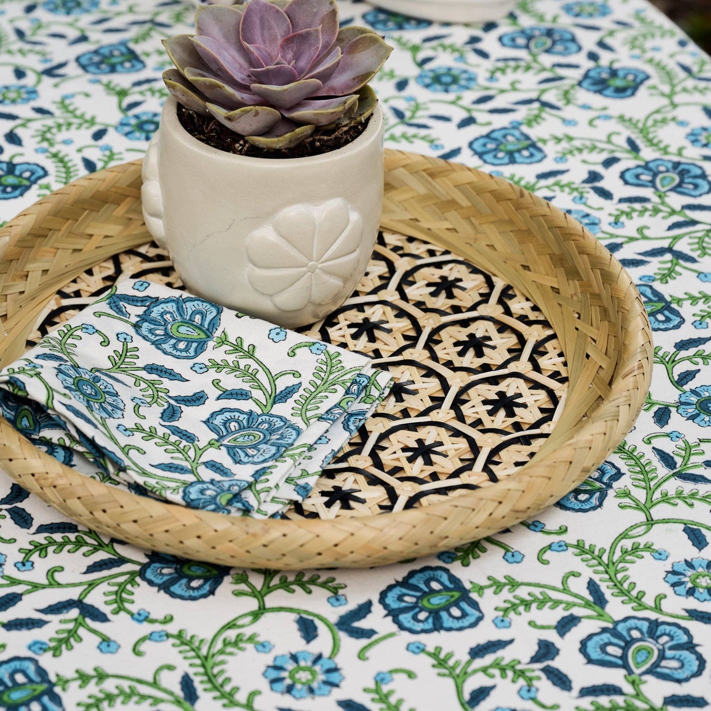 Phu An Bamboo Basket with Black