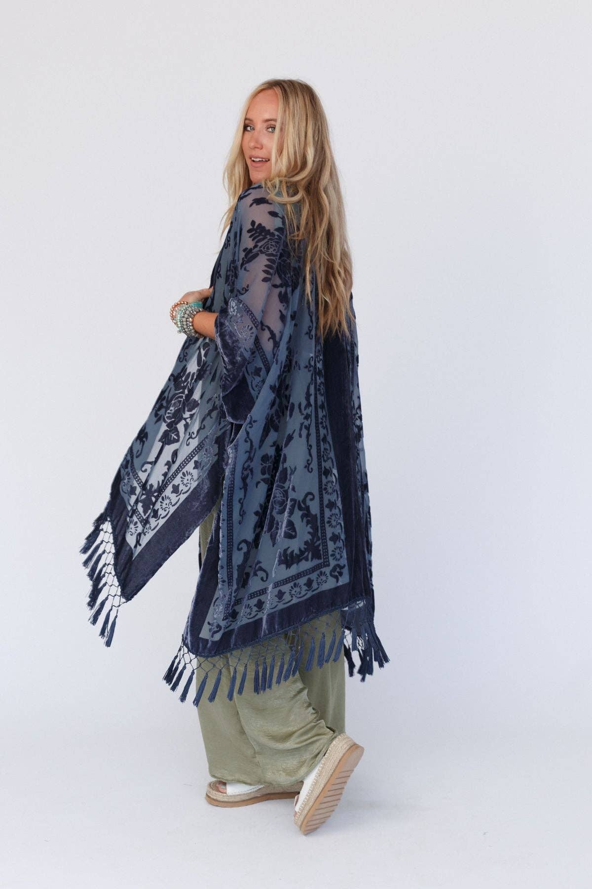 Crushin' On You Velvet Kimono