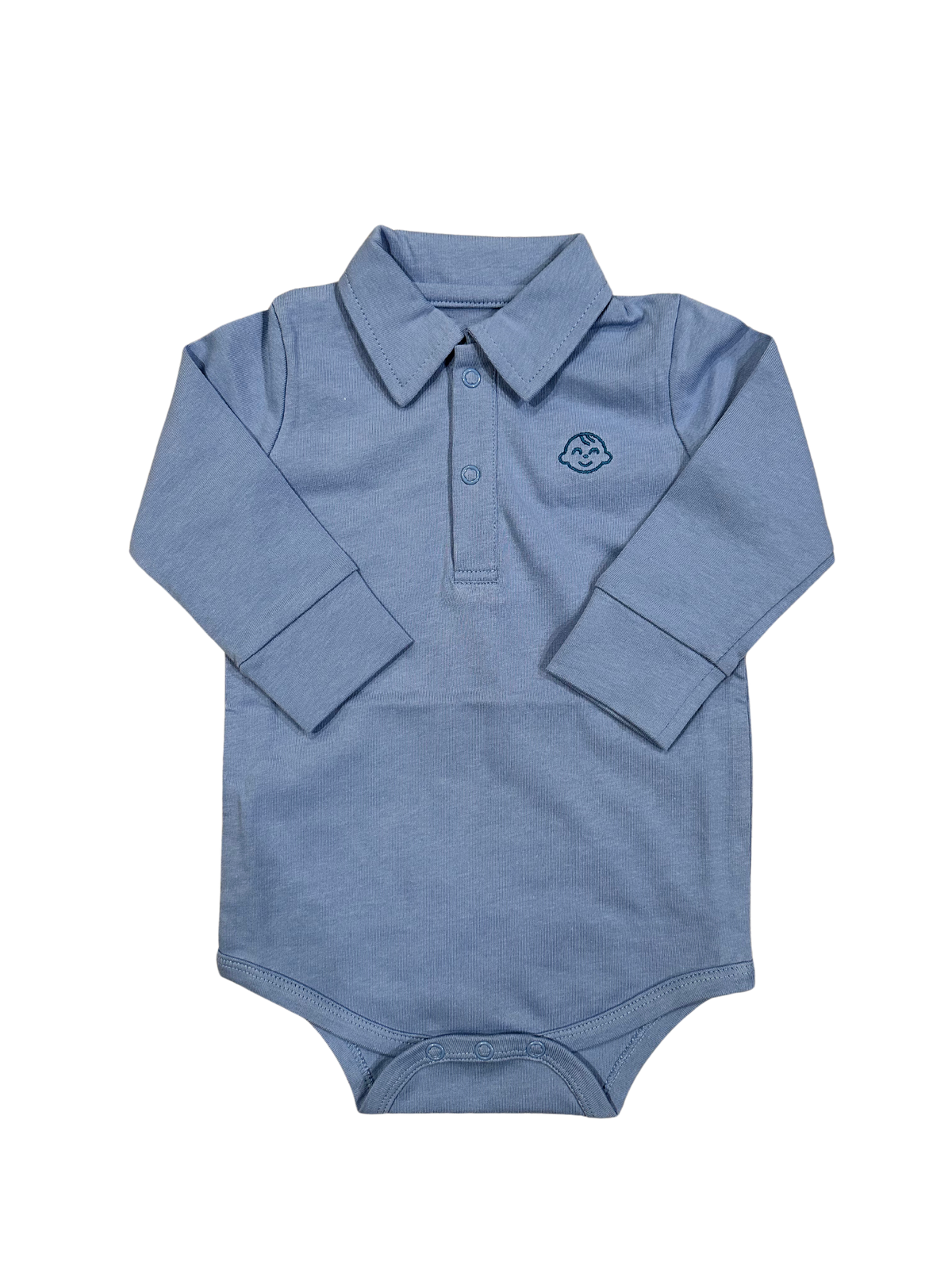 Collared Baby Boy Bodysuit, 100% Organic Cotton