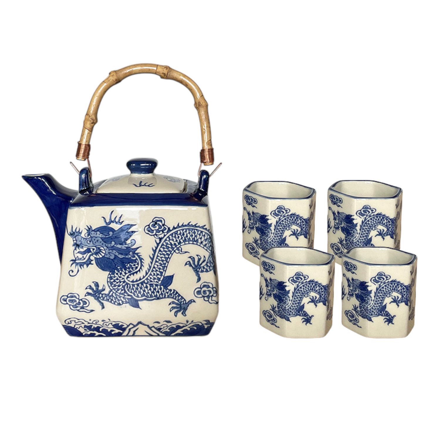 Oriental Dragon Tea Set