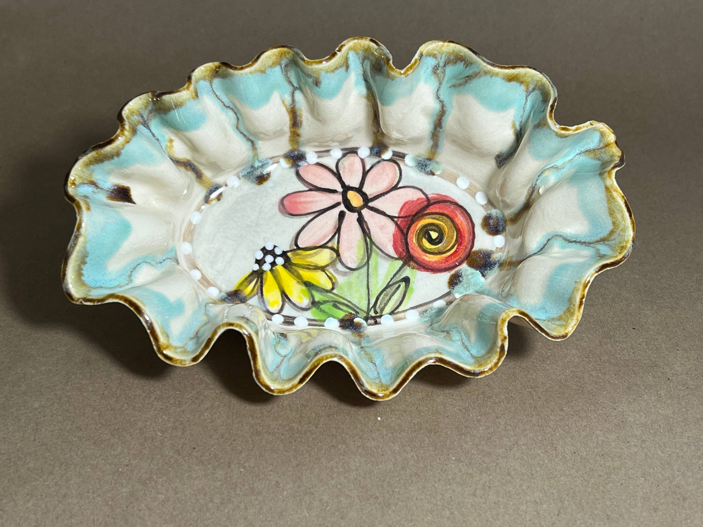 Drip Flower Pattern Serveware