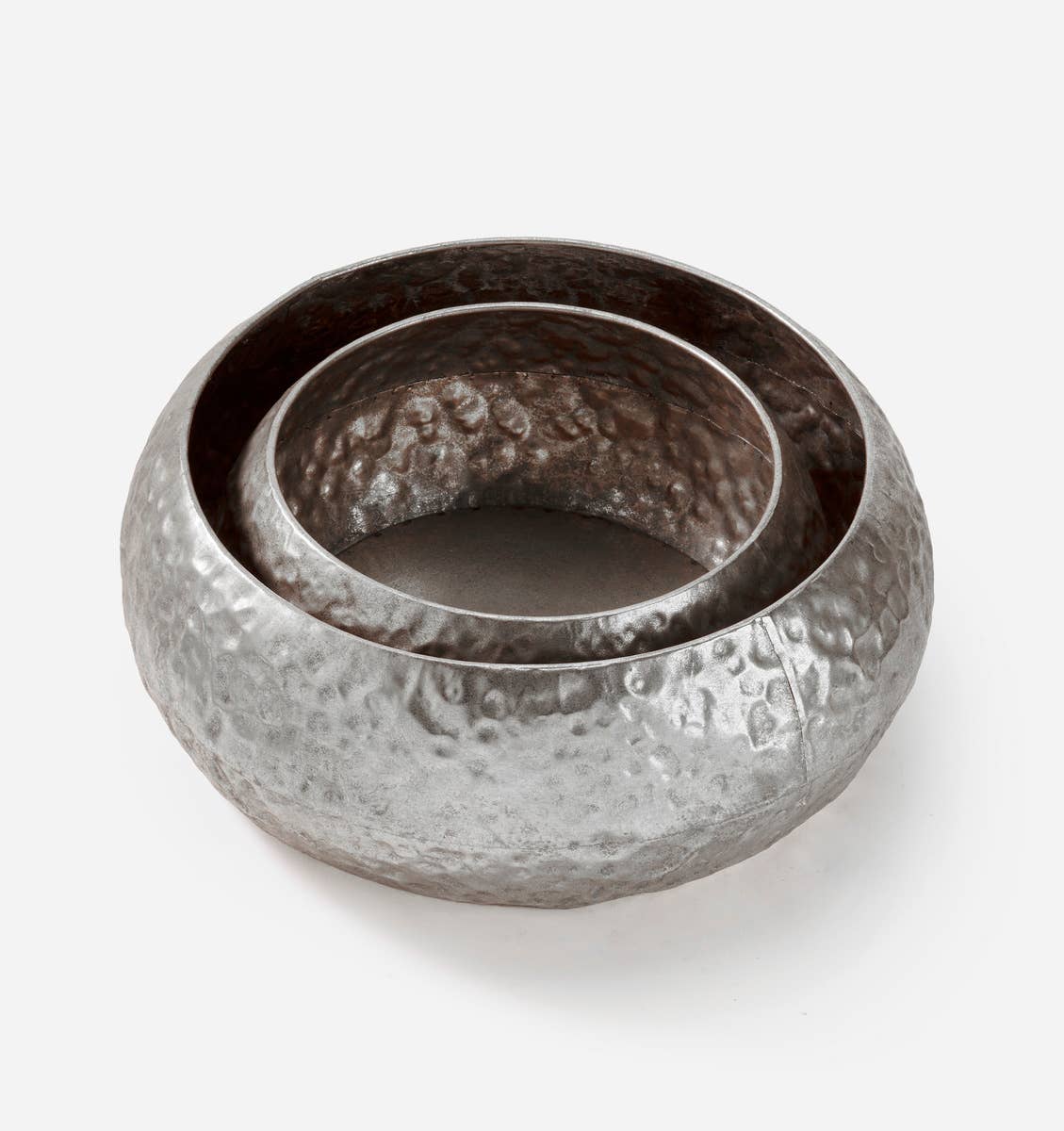 Antique Silver Decorative Bowls, Set of 2