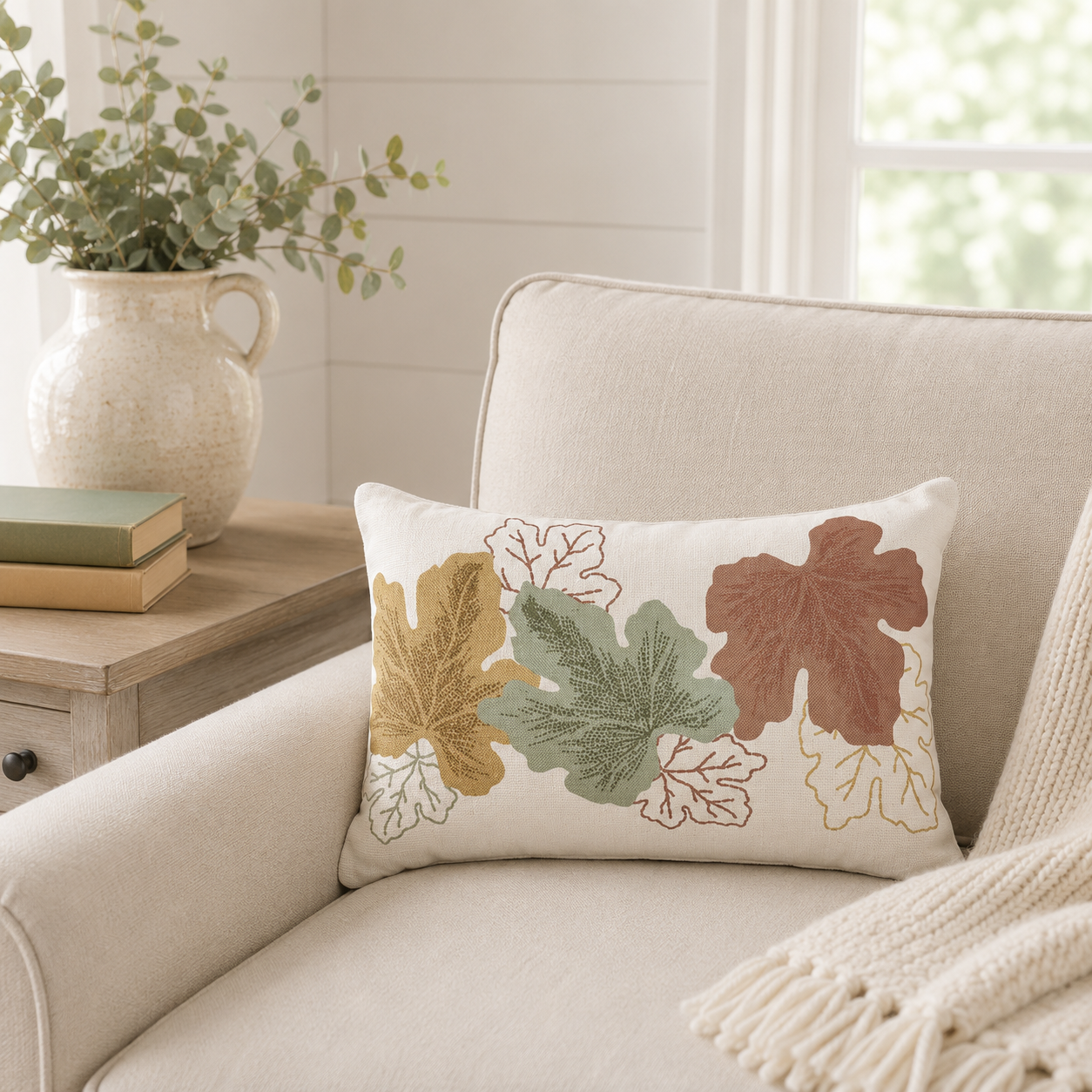 Autumn Leaves Fall Throw Pillow