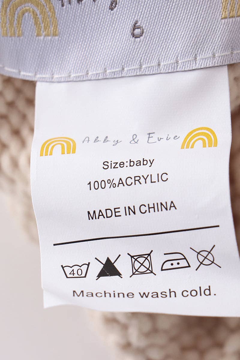 Hand embroidered pom pom beanie hat mama and mini set