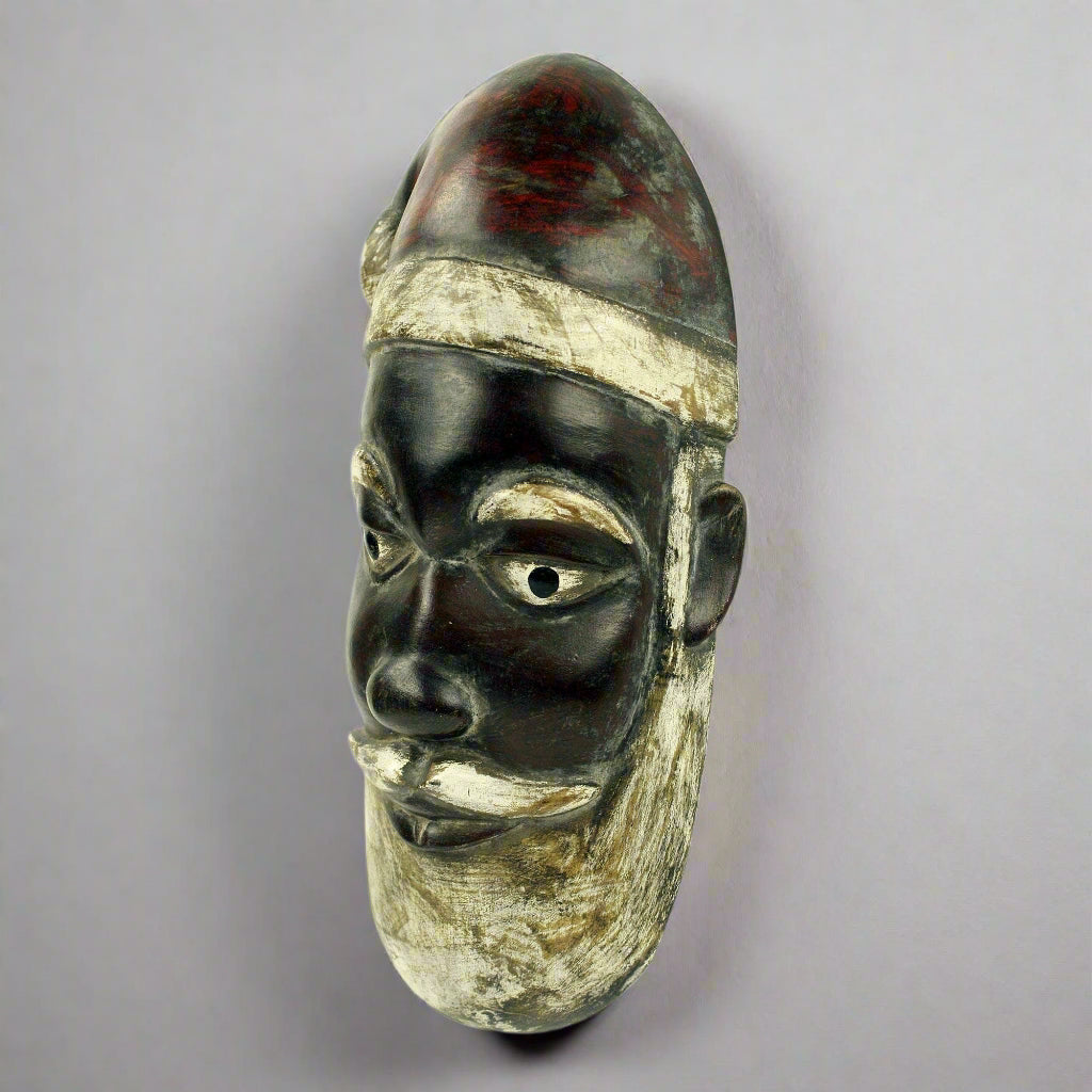 Ghanaian Santa Claus African wood mask
