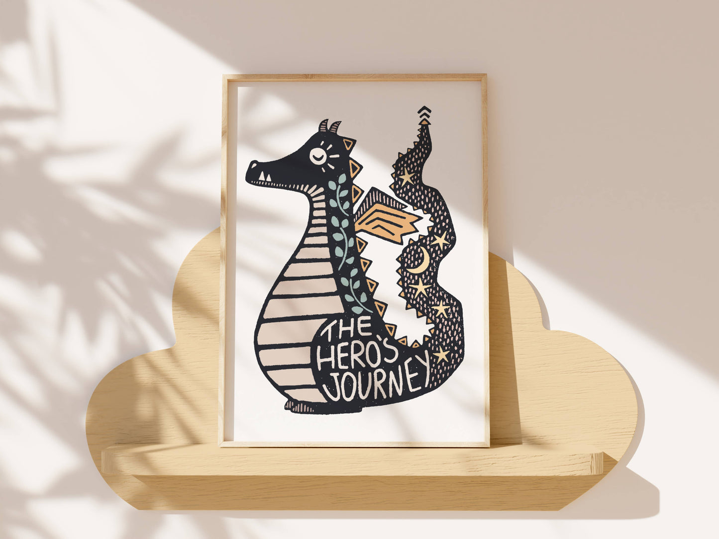 Daring Dragon Art Print, Motivational Wall Art