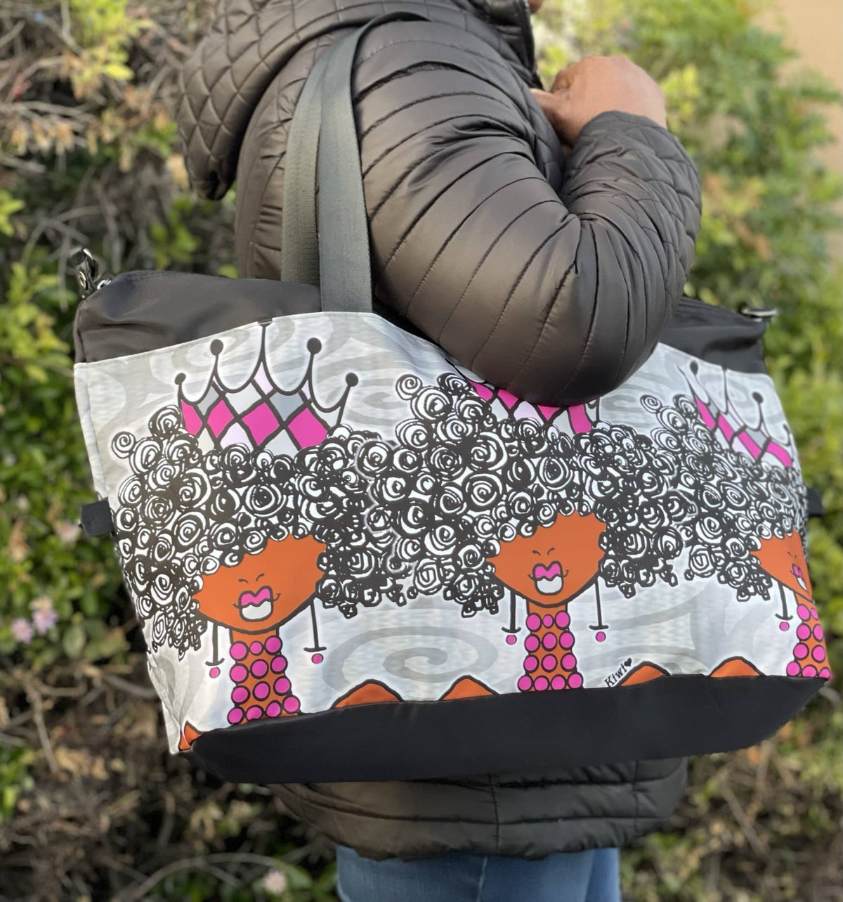 Travel Gym Bag Crown & Curls