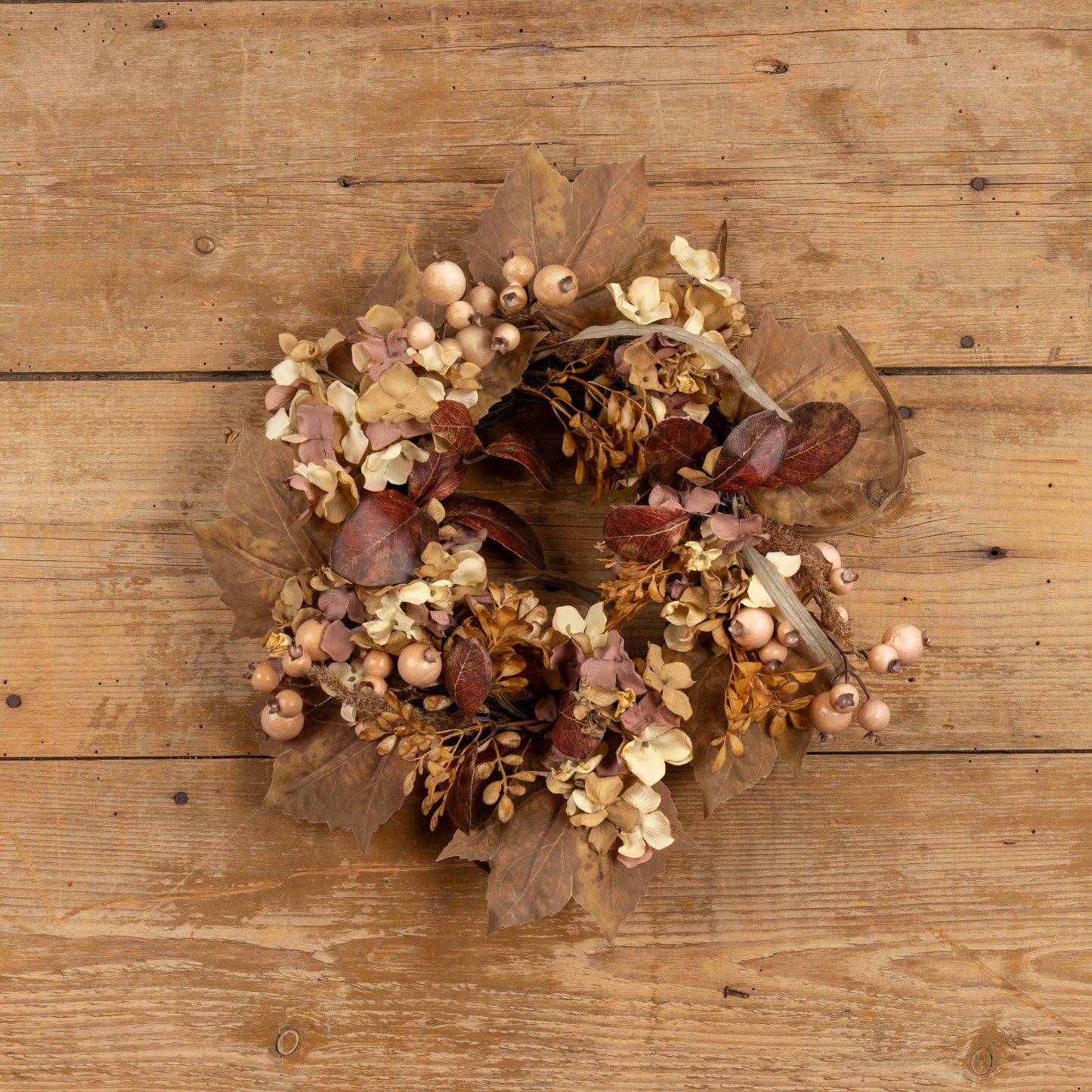 MAPLE LEAF & BERRY CANDLE RING