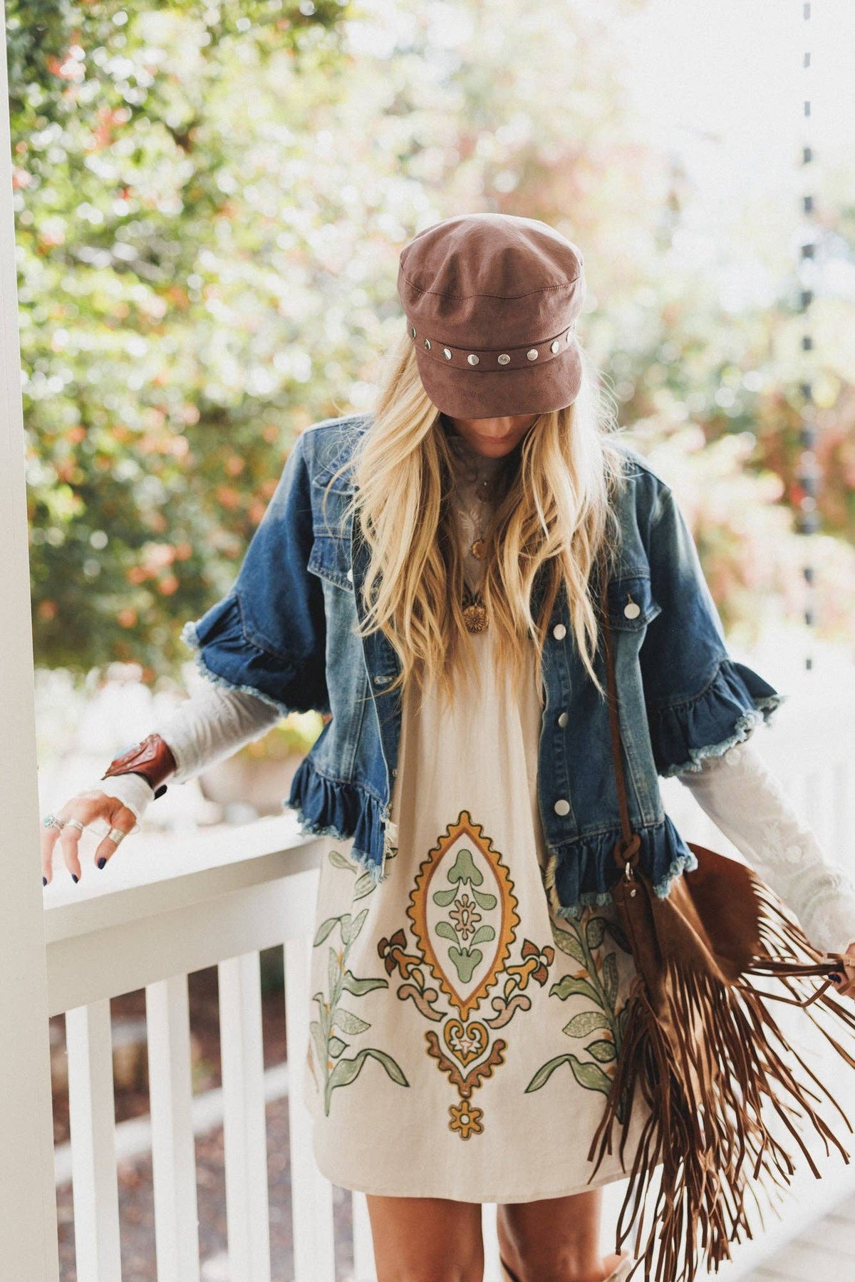 Scottie Ruffle Denim Jacket
