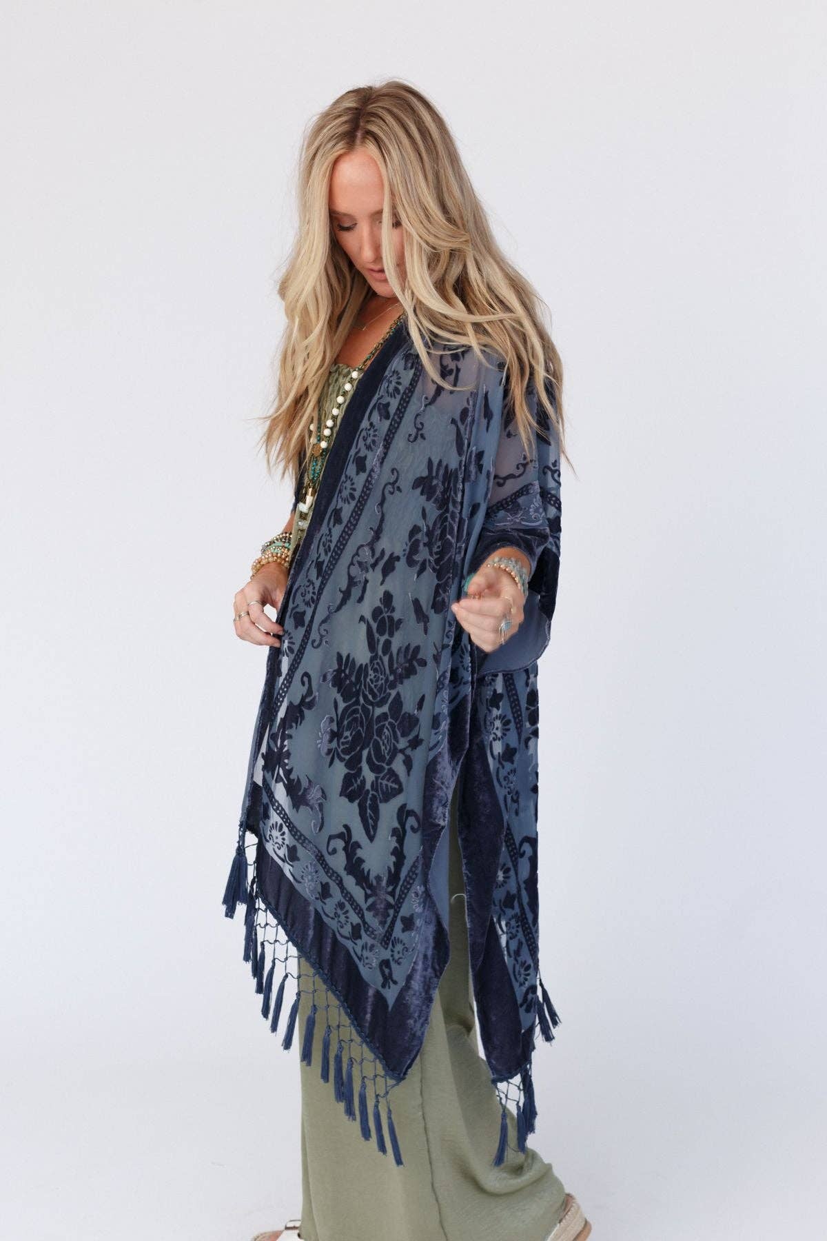 Crushin' On You Velvet Kimono