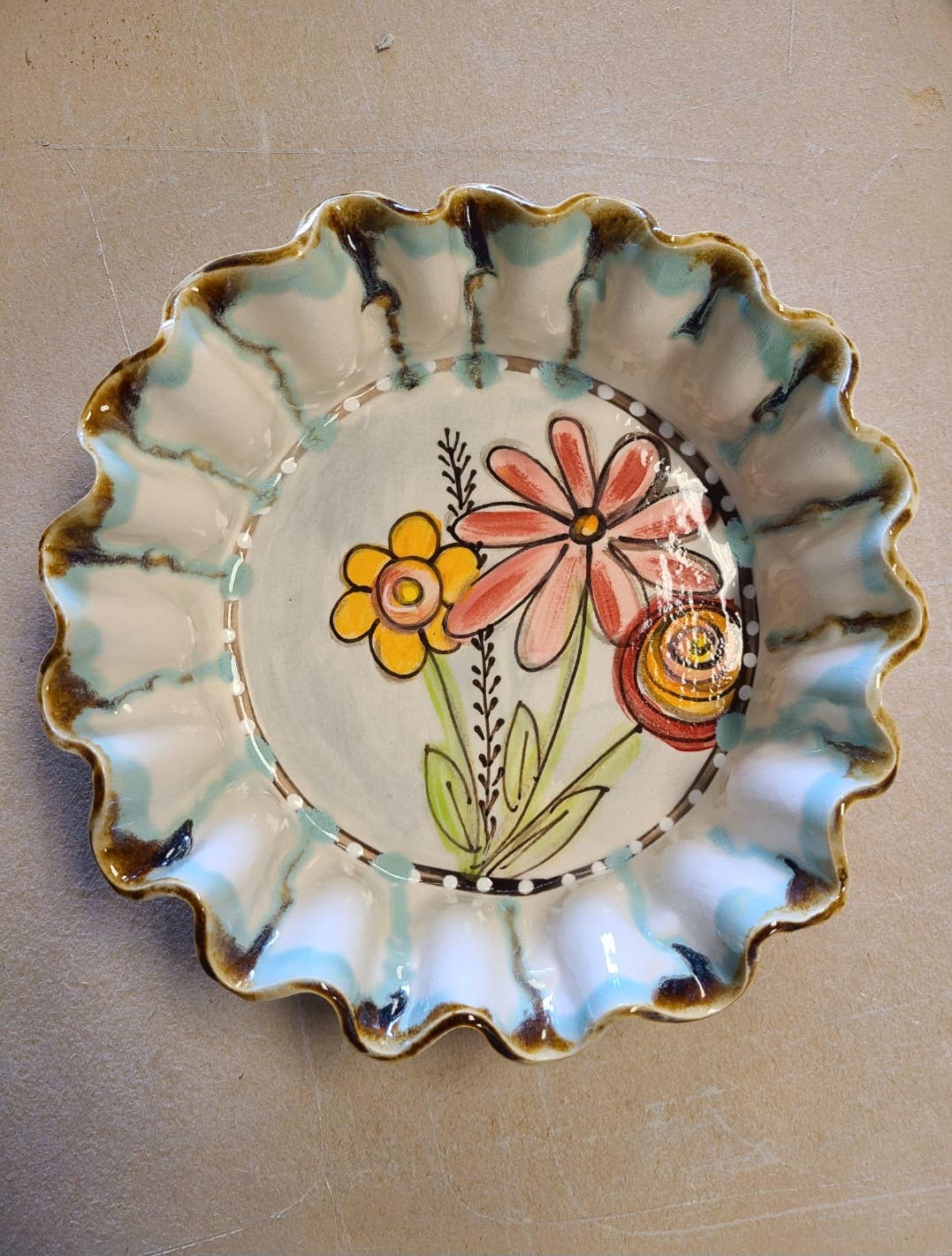 Drip Flower Pattern Serveware