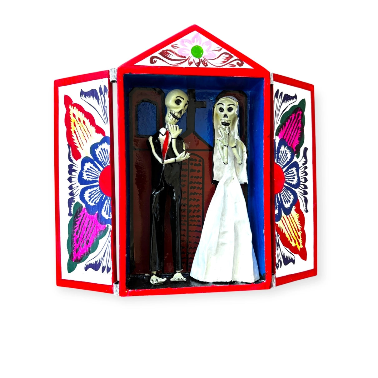 Day of the Dead Retablos Mexican Decor and Skeleton Figurines