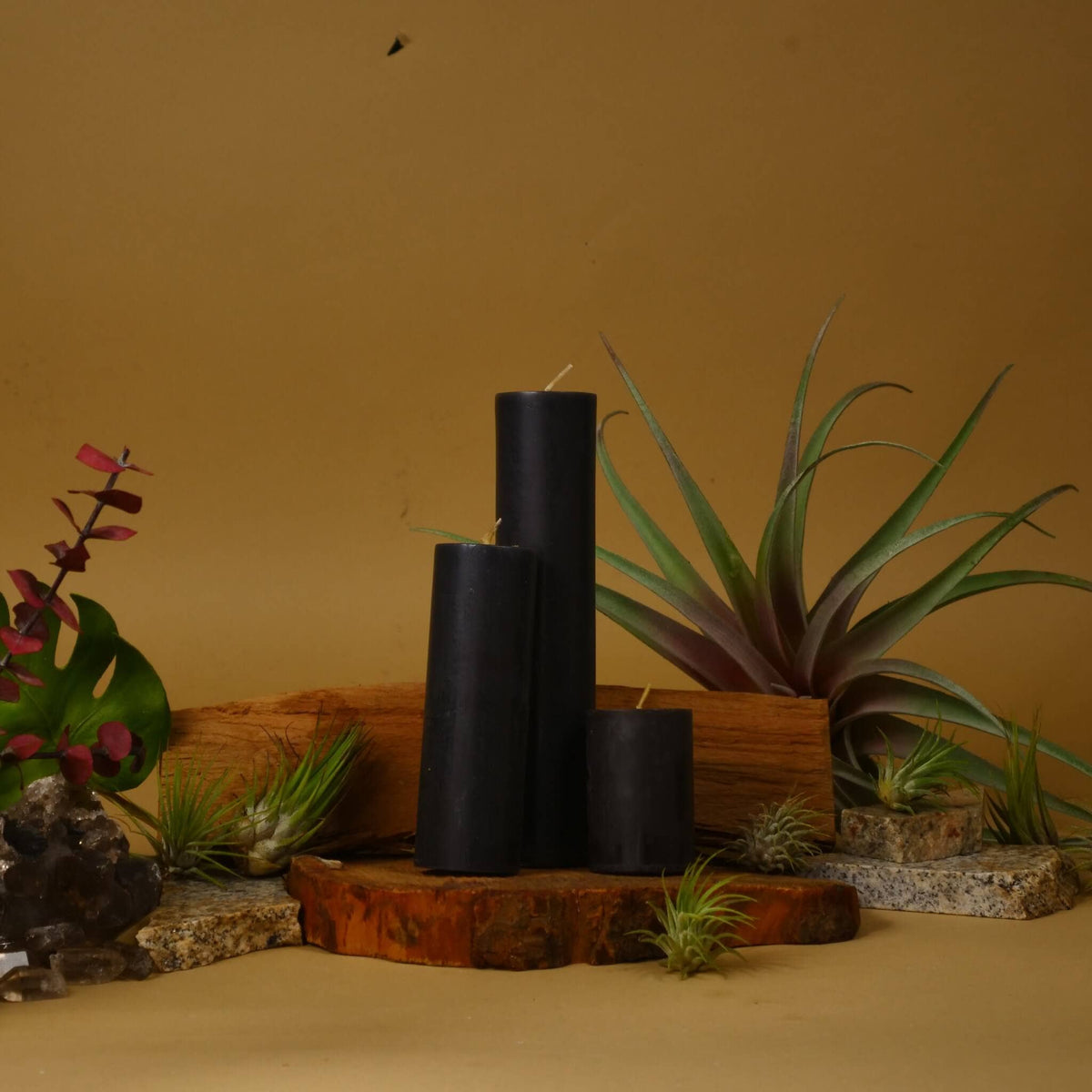 Black Unscented Candle