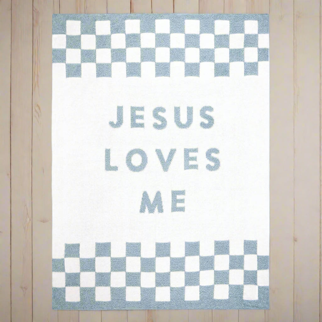 Kanodia Plush Blanket - Jesus Loves Me