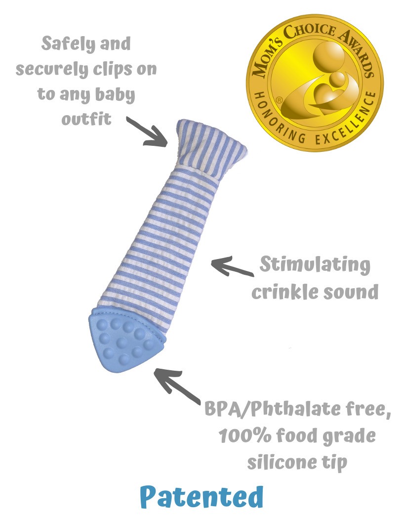 Tasty Tie Teether, Crinkle Toy (Santa)