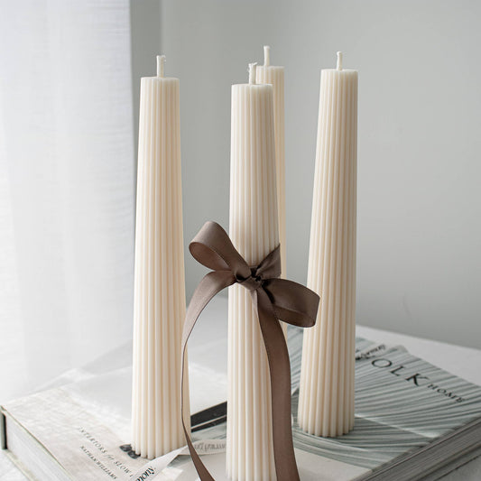 Ribbed Tower Candles