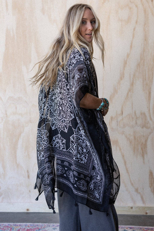 Mandala Tassel Kimono