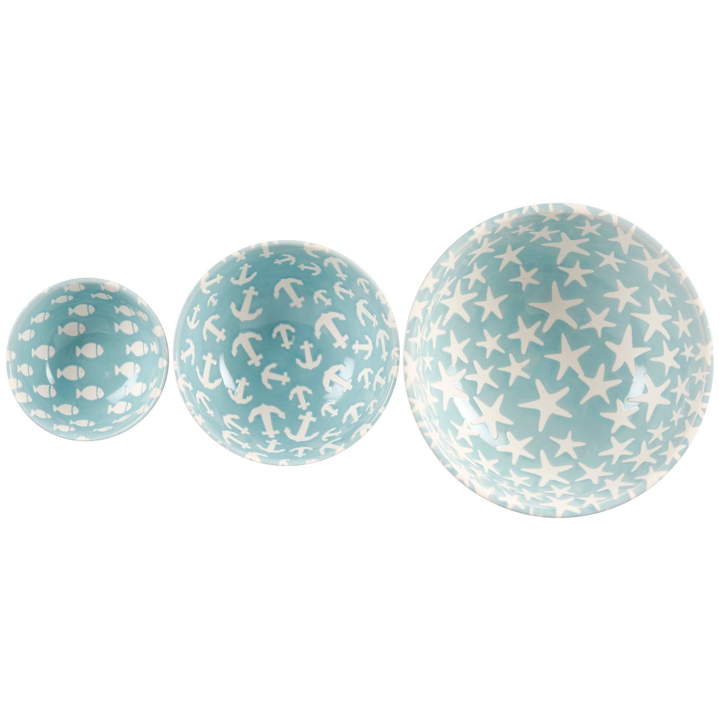 Blue Ocean Bowl Set