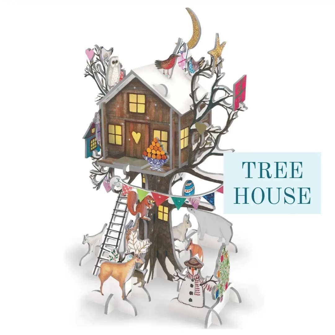 Christmas Treehouse Pop & Slot 3D Advent