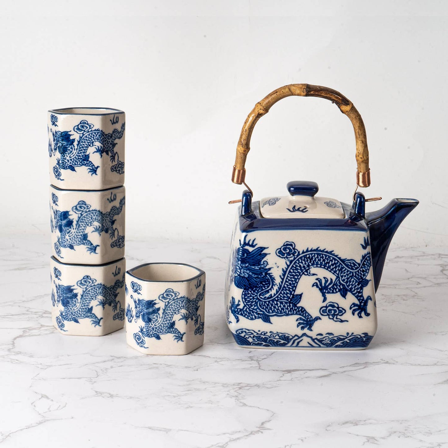 Oriental Dragon Tea Set