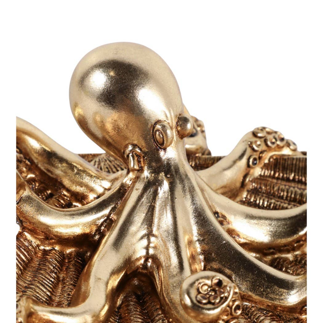 Gold Resin Octopus Dish