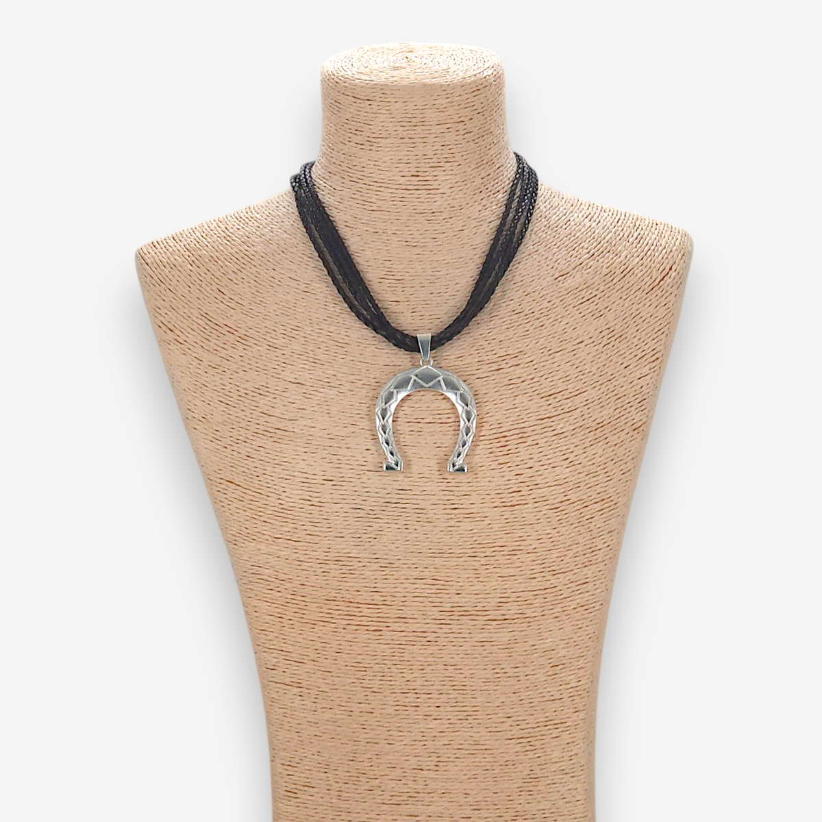 Vintage Silver Horseshoe Necklace