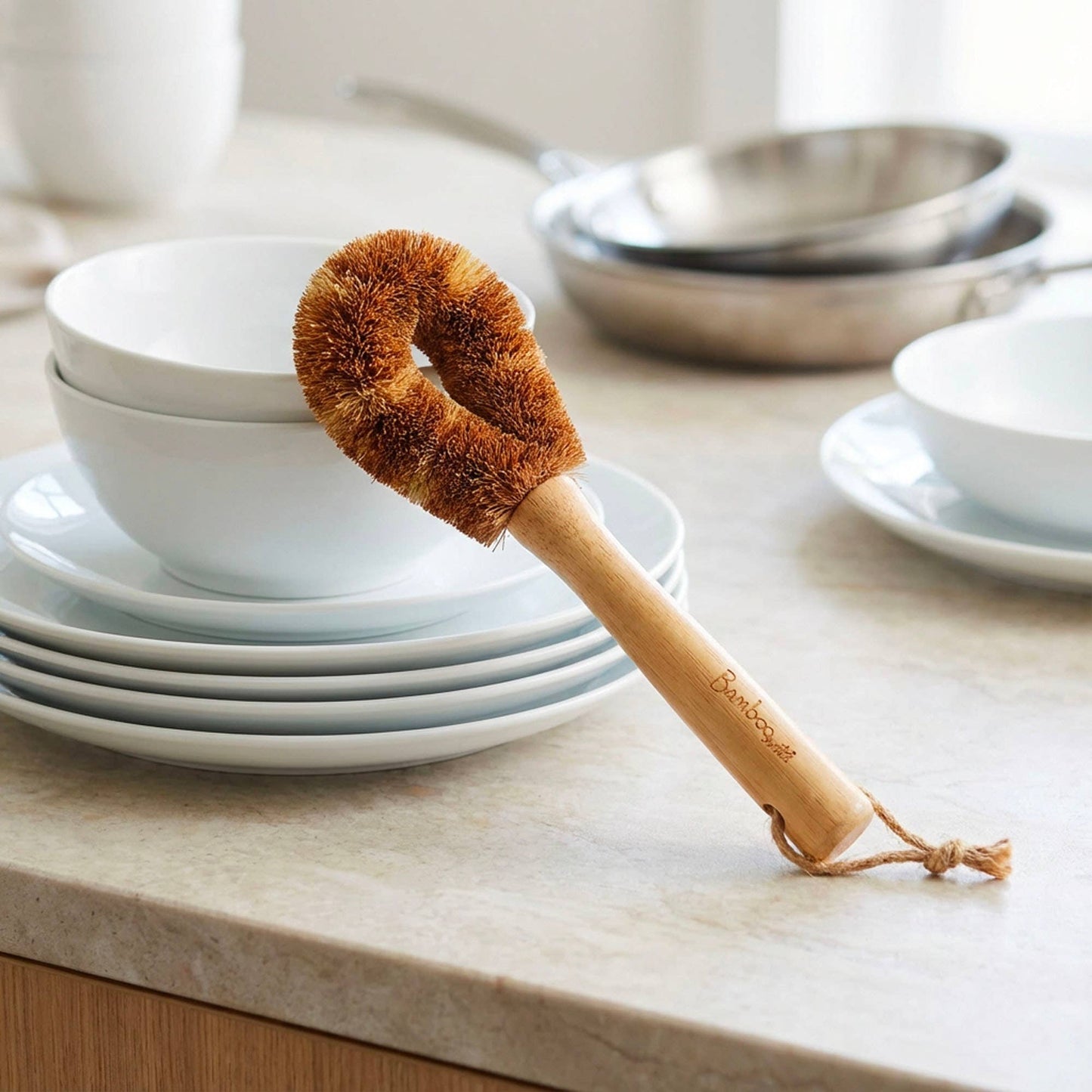 Bamboo Bottle Cleaning Brush