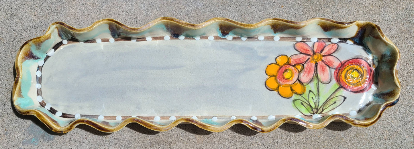 Drip Flower Pattern Serveware