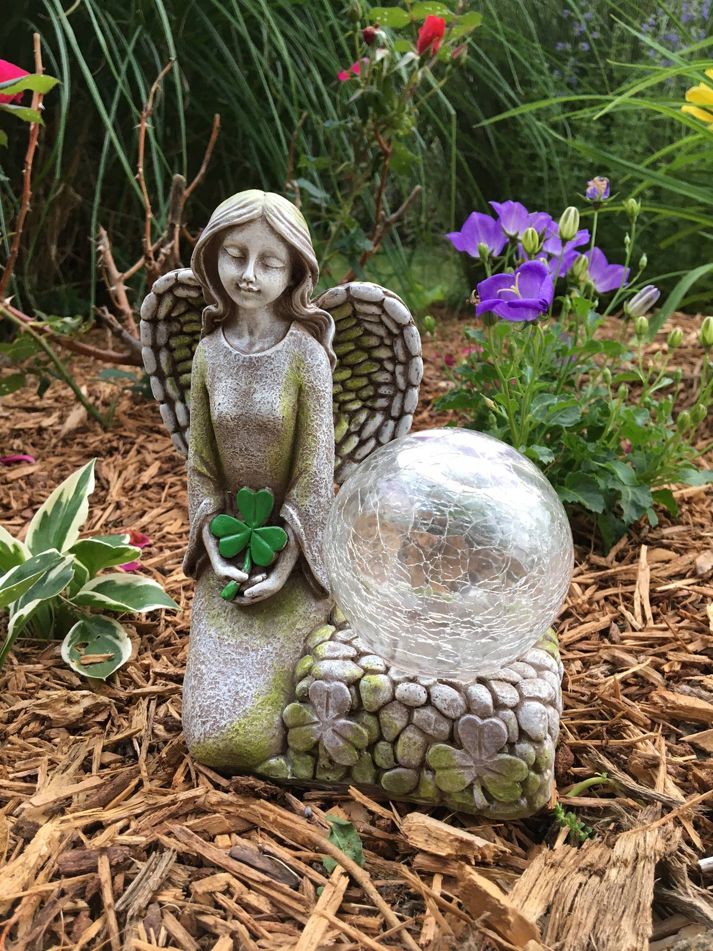 Irish Angel with Glass Ball