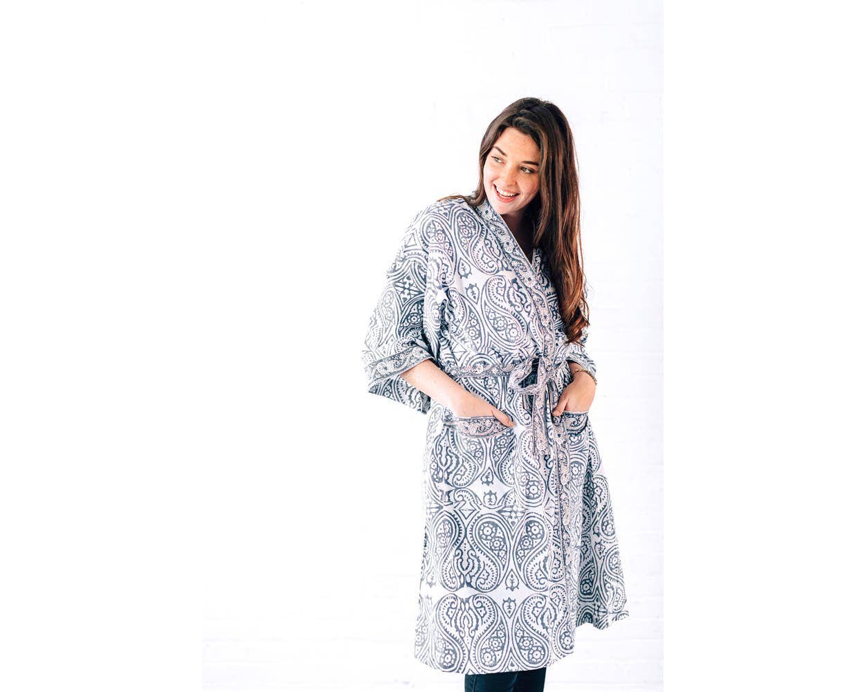 Paisley Cotton Robe