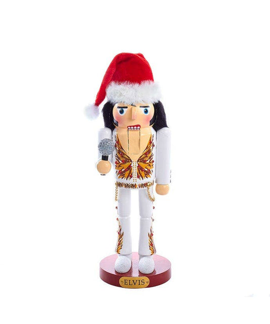 11"ELVIS IN FLAME SUIT NUTCRACKER