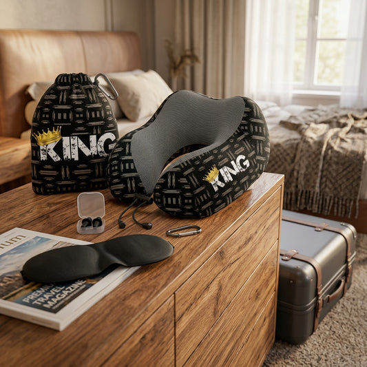 King Memory Foam Neck Pillow Set