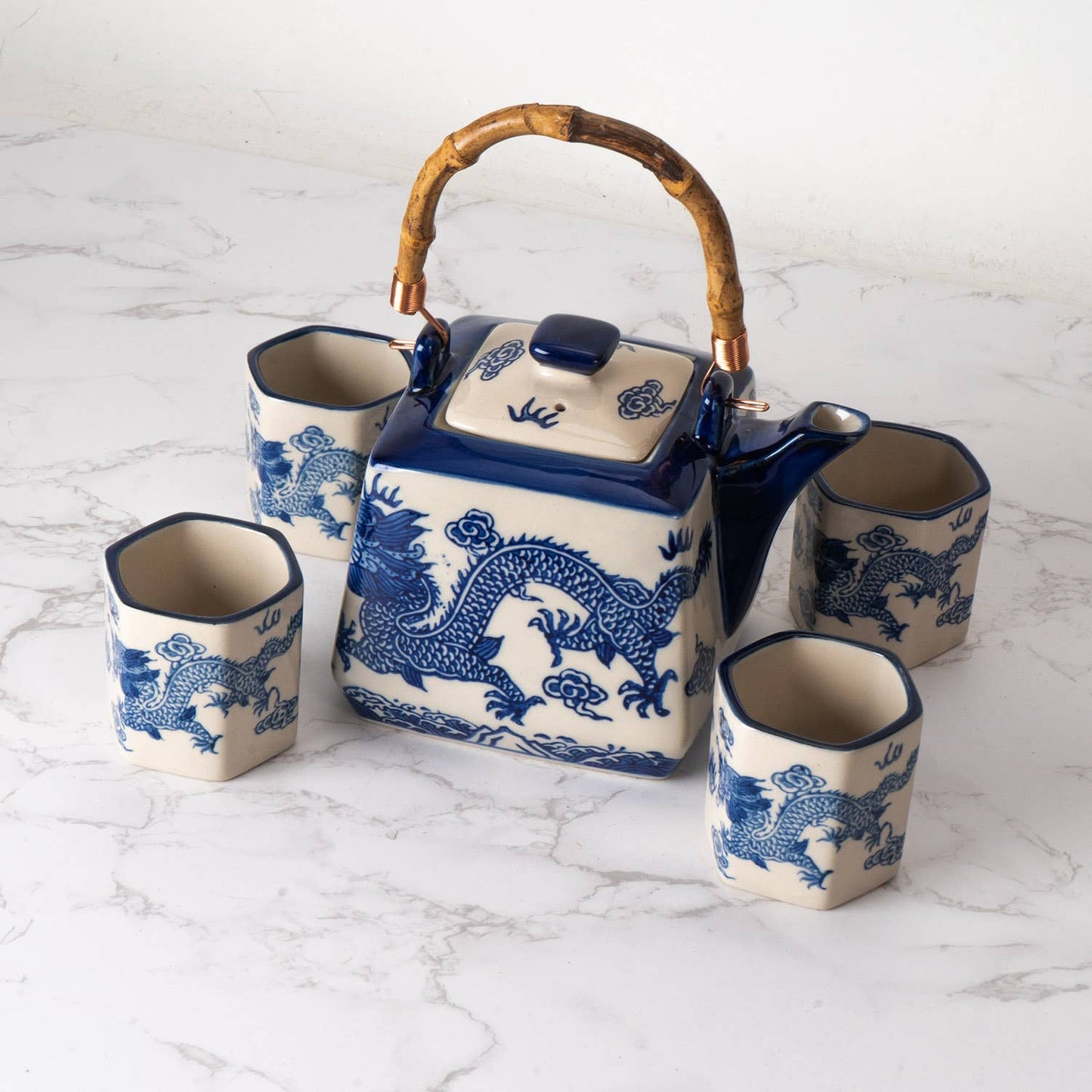 Oriental Dragon Tea Set