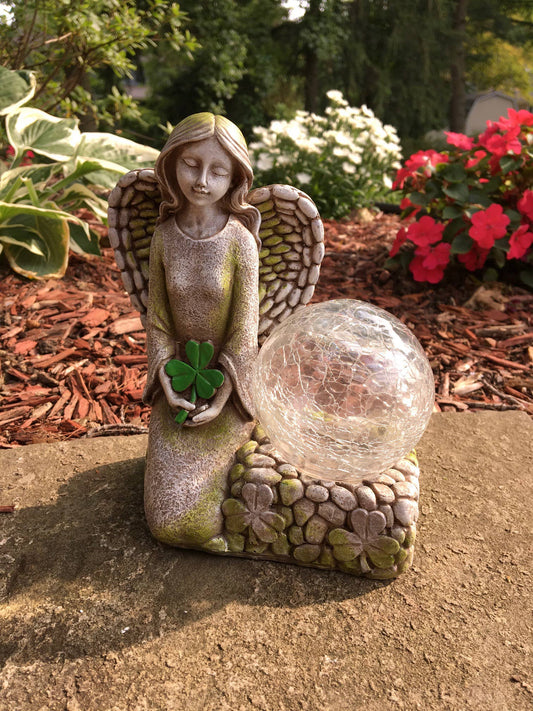 Irish Angel with Glass Ball