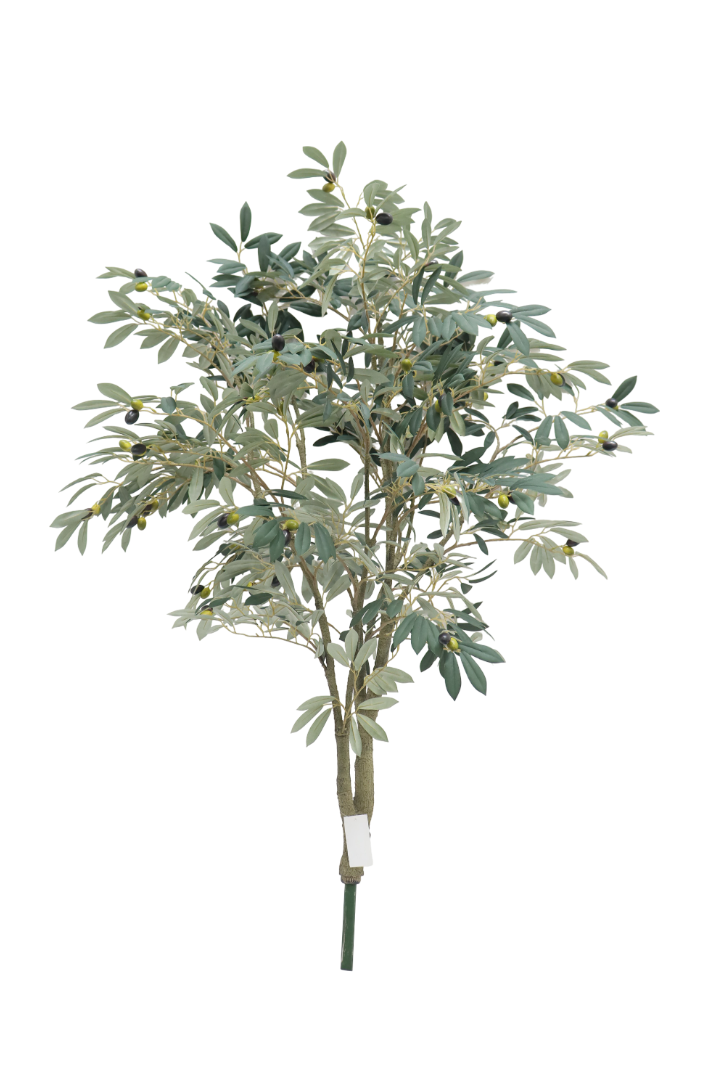 Artisan Olive Tree | Natural Wood Trunk & Mediterranean 6'