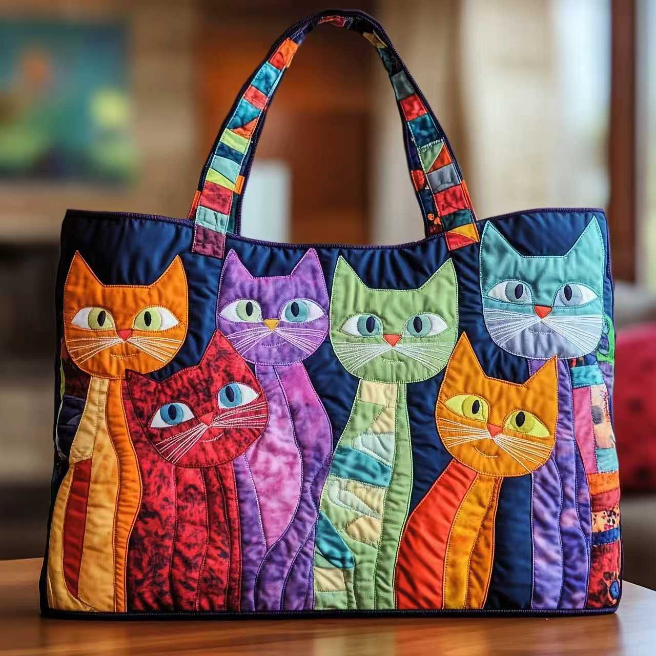 Canvas Print Tote Shoulder Bag