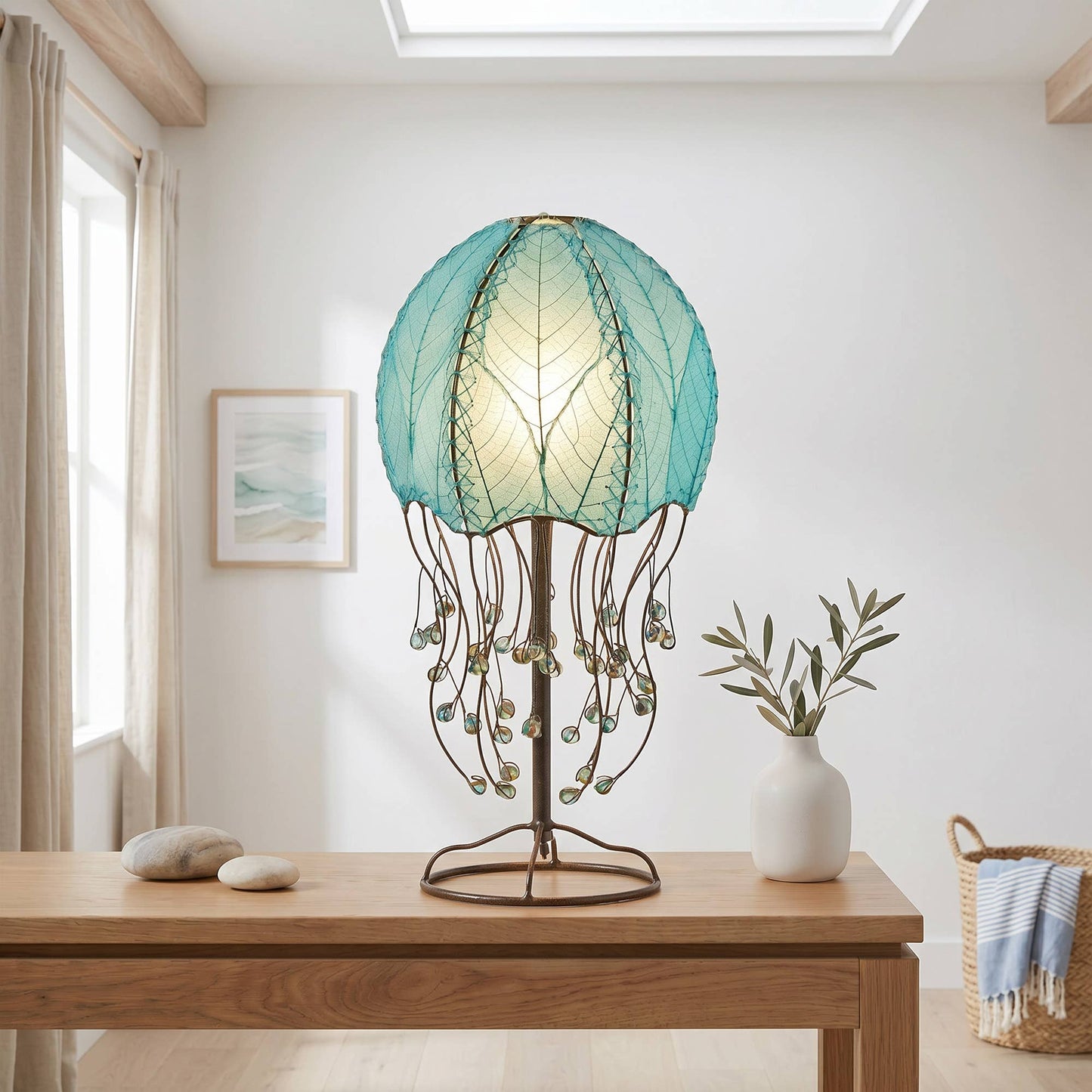 Jellyfish Table Lamp Sea Blue