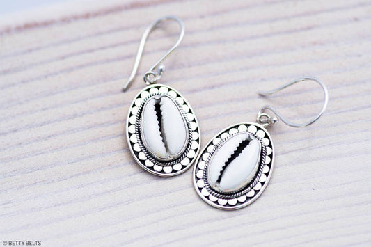 Cayden Cowrie Drop Earrings