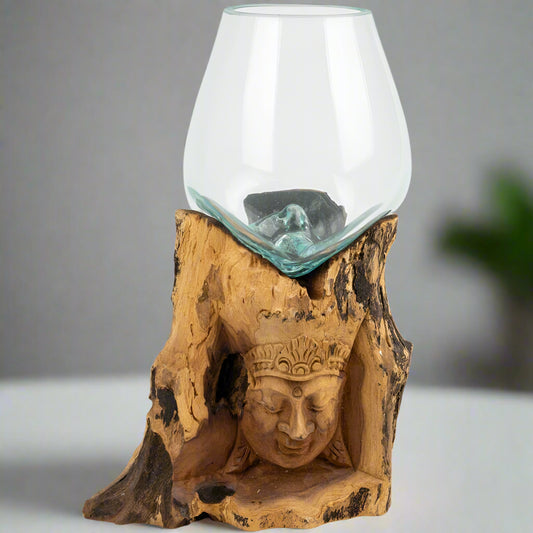 SARASWATI RECYCLED GLASS VASE
