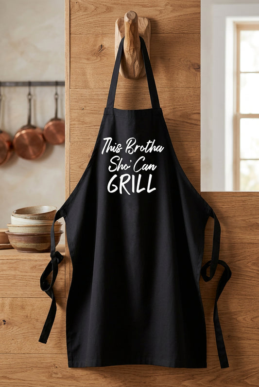 This Brotha Sho' Can Grill Apron