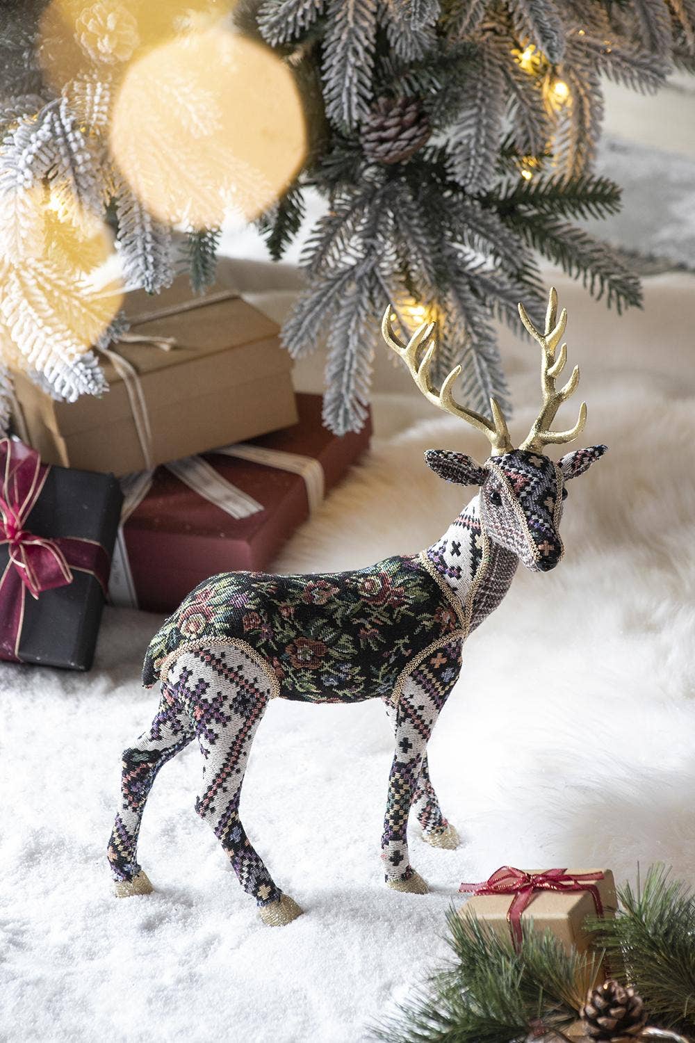Majestic Velvet Deer Figurine