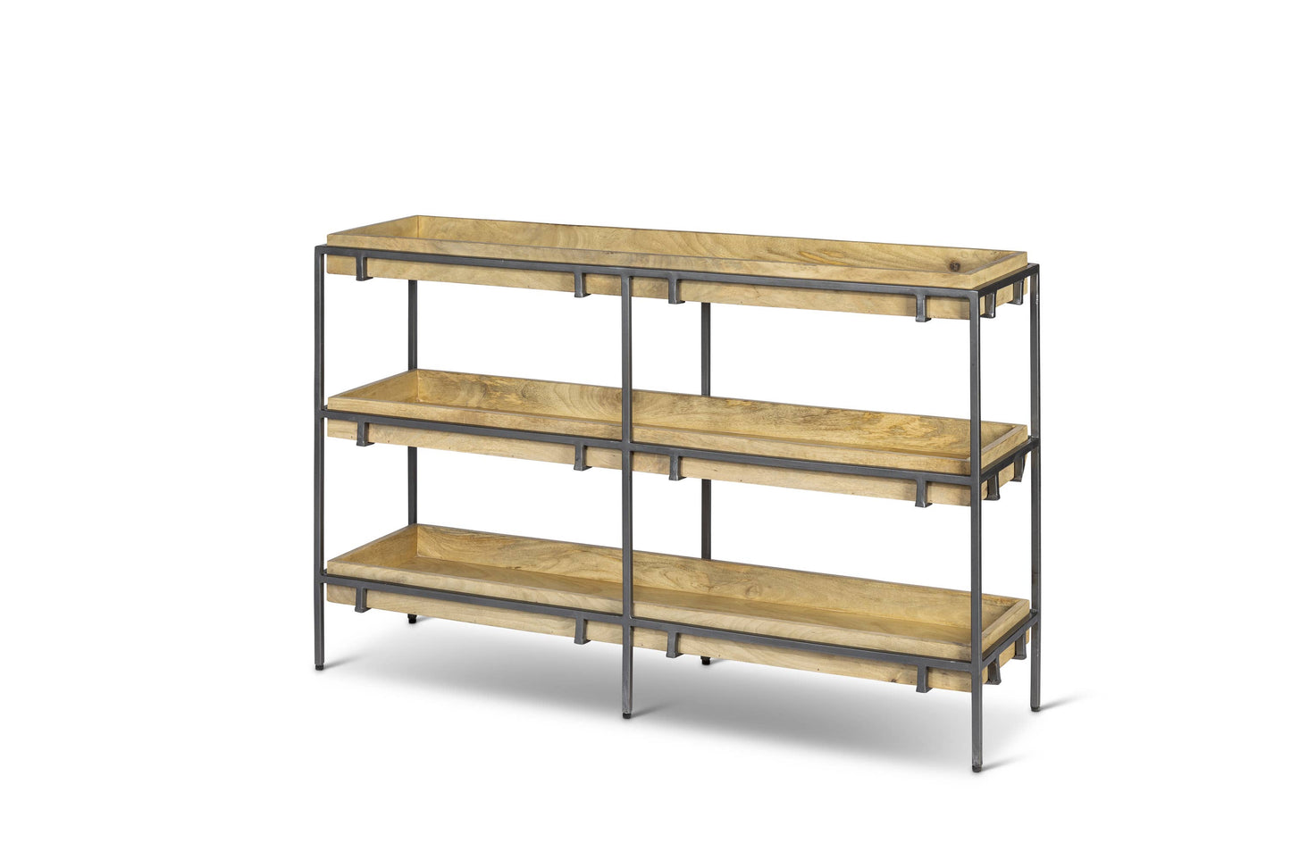 Metal & Wood Table Console Table