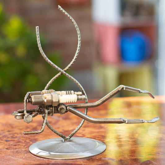 Handmade Rustic Scuba Diver Iron Statuette