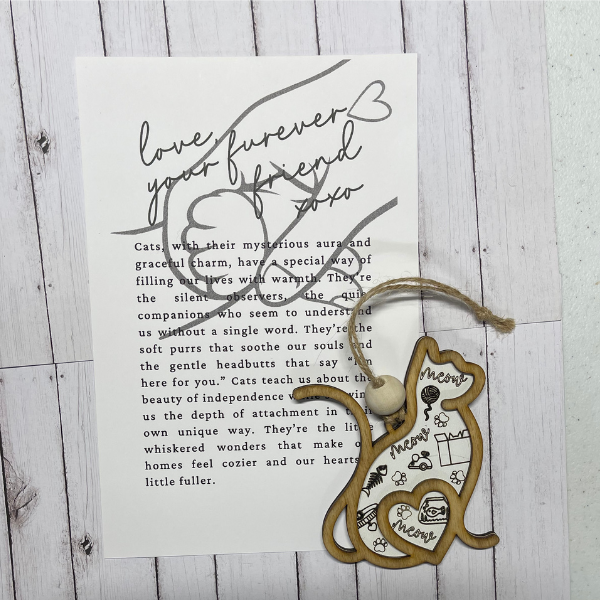 Cat - Your Furr-Ever Friend Ornament/Charm