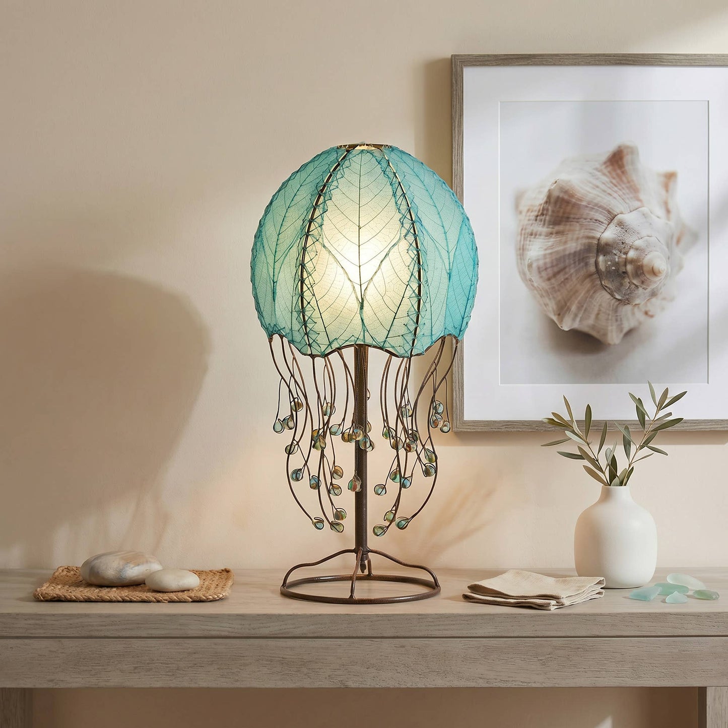 Jellyfish Table Lamp Sea Blue